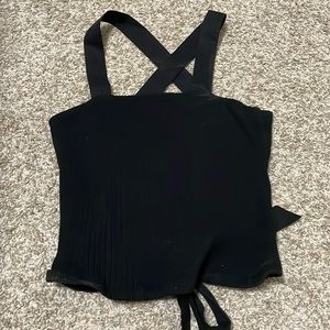 Anthropologie Porridge Tank top with lace up back